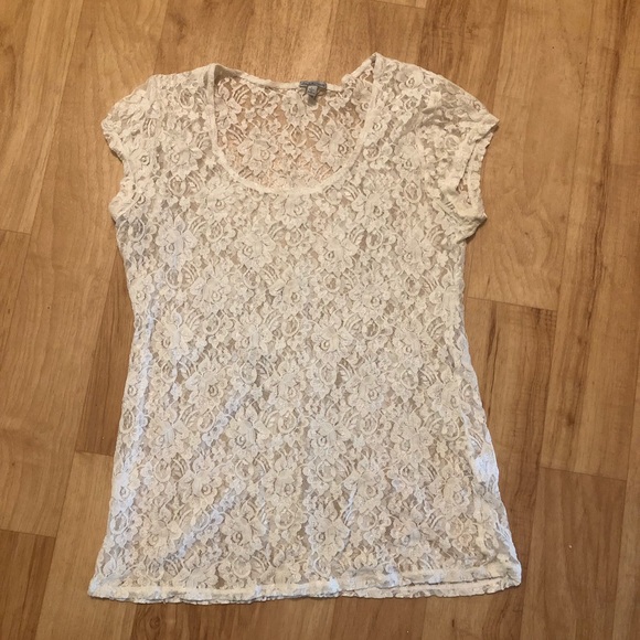 Charlotte Russe Tops - Ivory lace top Charlotte Russe Tops - Ivory lace top
